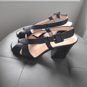 Louise et cie new leather black sandals